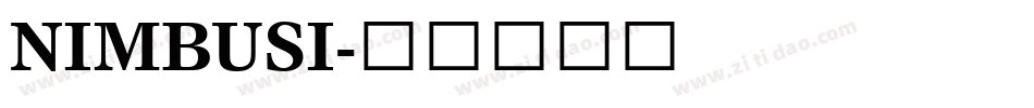 NIMBUSI字体转换