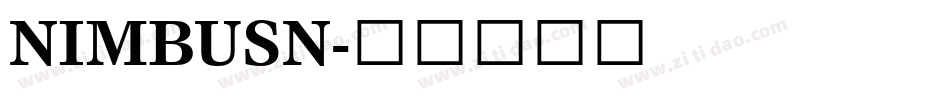 NIMBUSN字体转换
