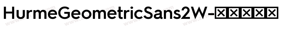 HurmeGeometricSans2W字体转换