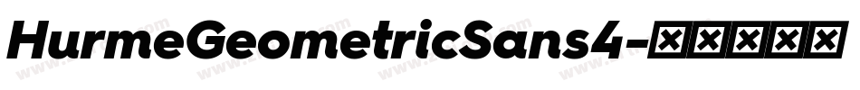HurmeGeometricSans4字体转换