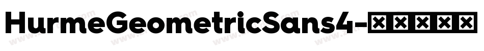 HurmeGeometricSans4字体转换