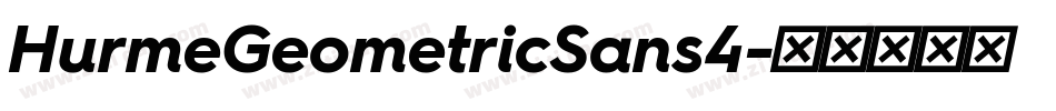HurmeGeometricSans4字体转换