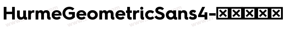 HurmeGeometricSans4字体转换