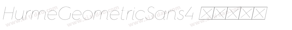 HurmeGeometricSans4字体转换