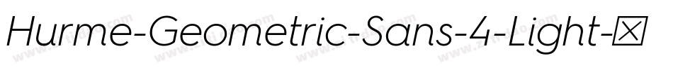 Hurme-Geometric-Sans-4-Light字体转换