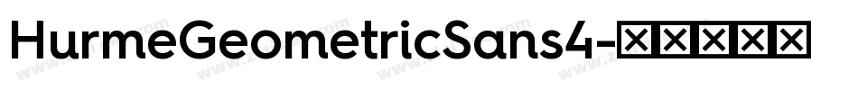 HurmeGeometricSans4字体转换