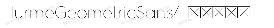 HurmeGeometricSans4字体转换