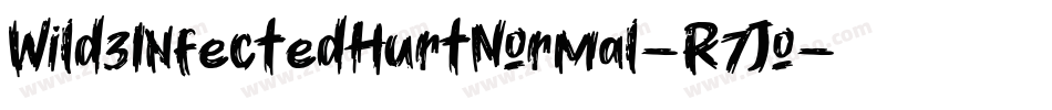 Wild3InfectedHurtNormal-R7Jo字体转换