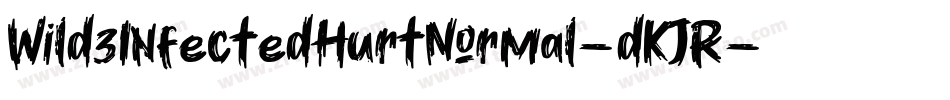 Wild3InfectedHurtNormal-dKJR字体转换