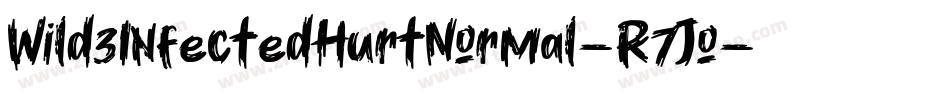 Wild3InfectedHurtNormal-R7Jo字体转换