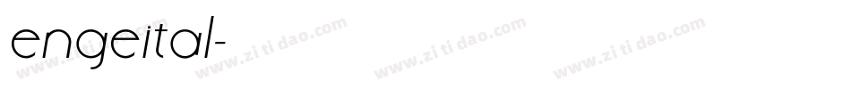 engeital字体转换