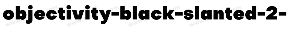 objectivity-black-slanted-2字体转换