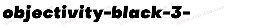 objectivity-black-3字体转换