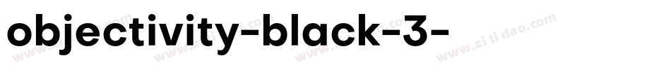 objectivity-black-3字体转换