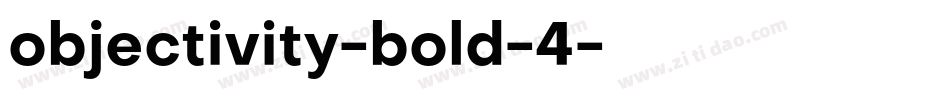 objectivity-bold-4字体转换