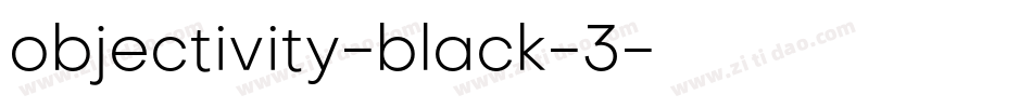 objectivity-black-3字体转换