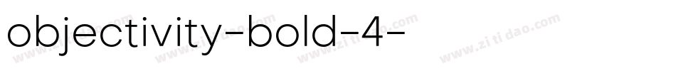 objectivity-bold-4字体转换