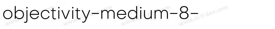 objectivity-medium-8字体转换