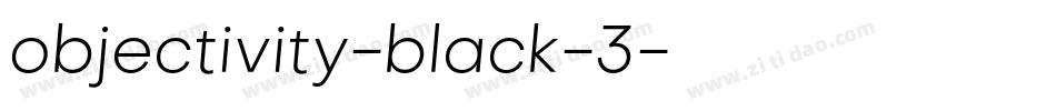 objectivity-black-3字体转换