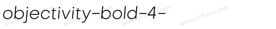 objectivity-bold-4字体转换
