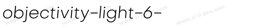 objectivity-light-6字体转换