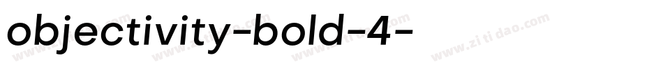 objectivity-bold-4字体转换