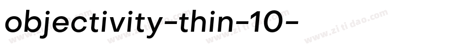 objectivity-thin-10字体转换