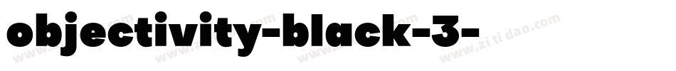 objectivity-black-3字体转换
