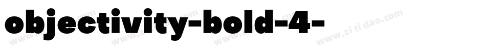 objectivity-bold-4字体转换