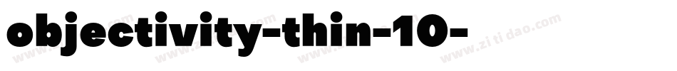 objectivity-thin-10字体转换
