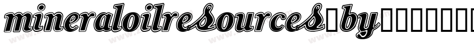 MineralOilResources-BY48字体转换