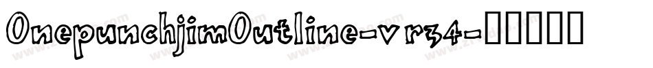 OnepunchjimOutline-vr34字体转换