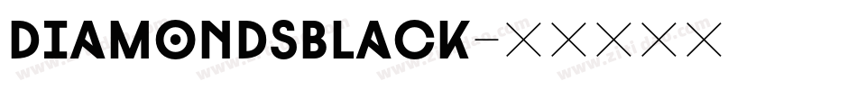 DiamondsBlack字体转换