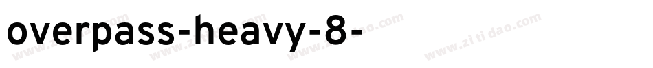 overpass-heavy-8字体转换