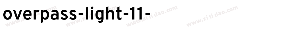 overpass-light-11字体转换