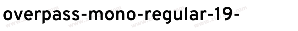 overpass-mono-regular-19字体转换