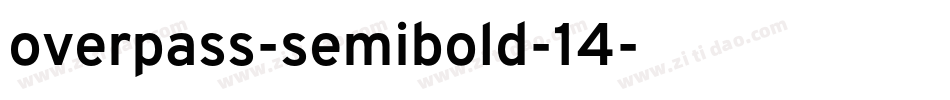 overpass-semibold-14字体转换