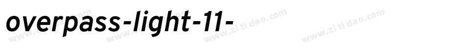 overpass-light-11字体转换