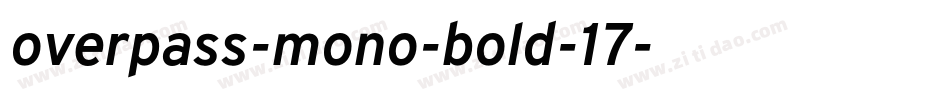 overpass-mono-bold-17字体转换