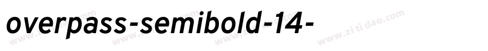 overpass-semibold-14字体转换