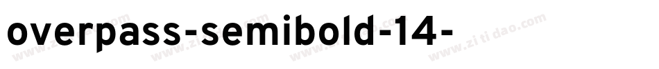 overpass-semibold-14字体转换