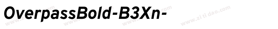OverpassBold-B3Xn字体转换