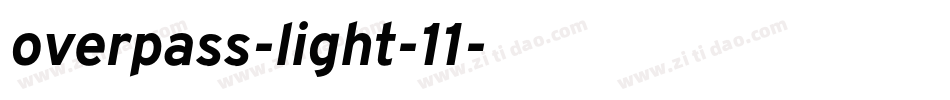 overpass-light-11字体转换