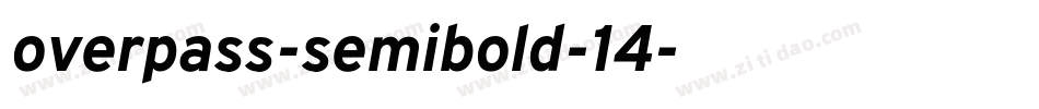overpass-semibold-14字体转换
