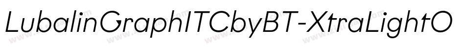 LubalinGraphITCbyBT-XtraLightOb字体转换
