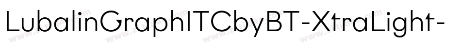 LubalinGraphITCbyBT-XtraLight字体转换