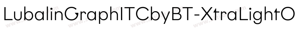 LubalinGraphITCbyBT-XtraLightOb字体转换
