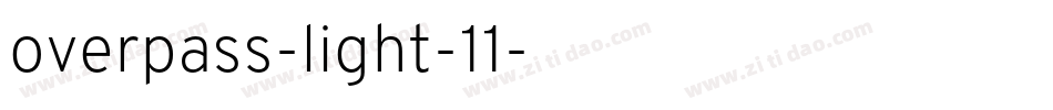 overpass-light-11字体转换