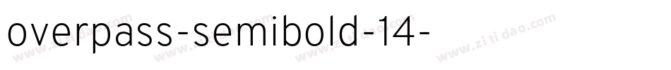 overpass-semibold-14字体转换
