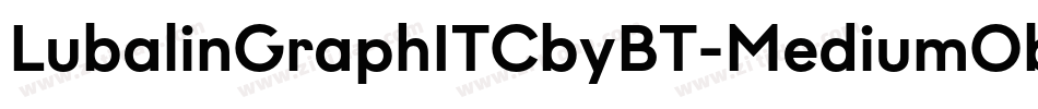 LubalinGraphITCbyBT-MediumObl字体转换
